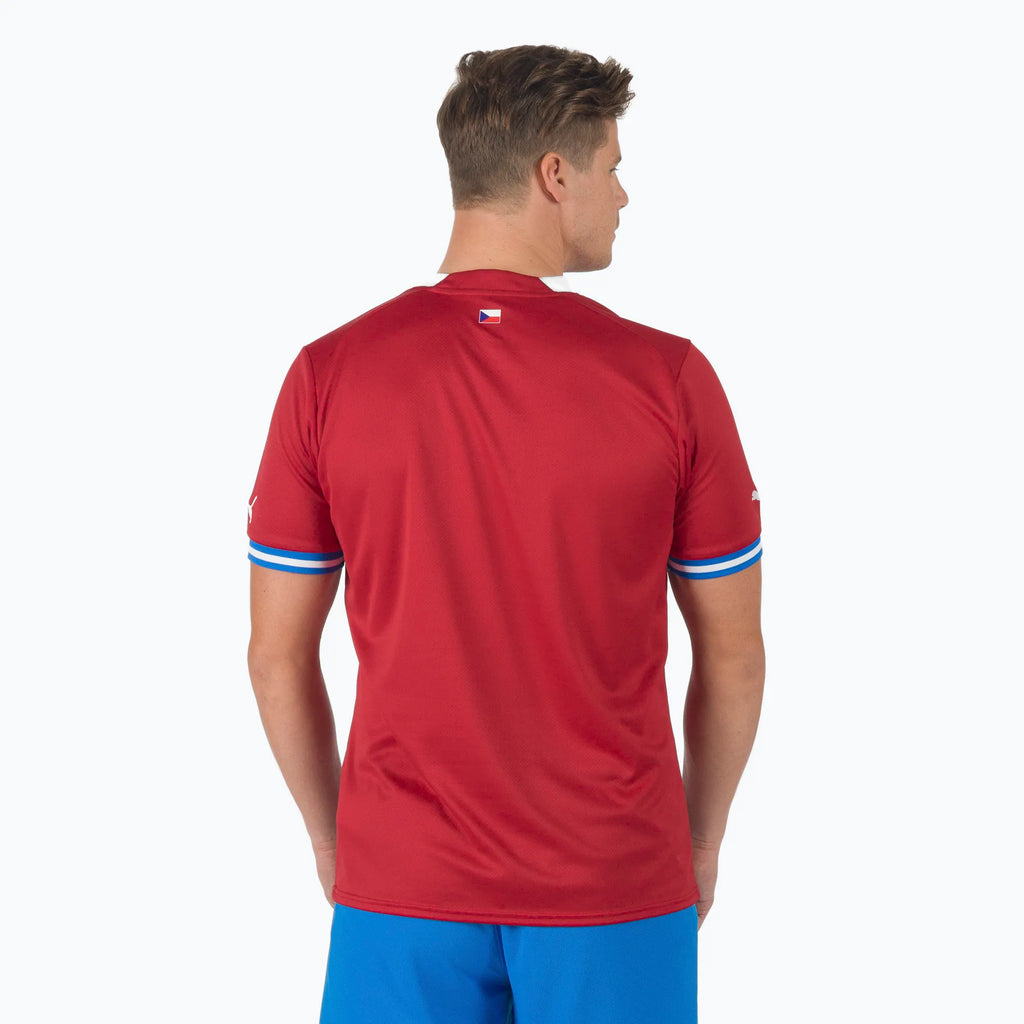 PUMA Mens Czech Republic Home Jersey 22 Red White