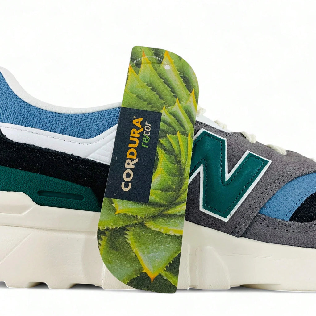 New Balance 997H Cordura Sneaker Shoes Grey Black Heron Blue Green