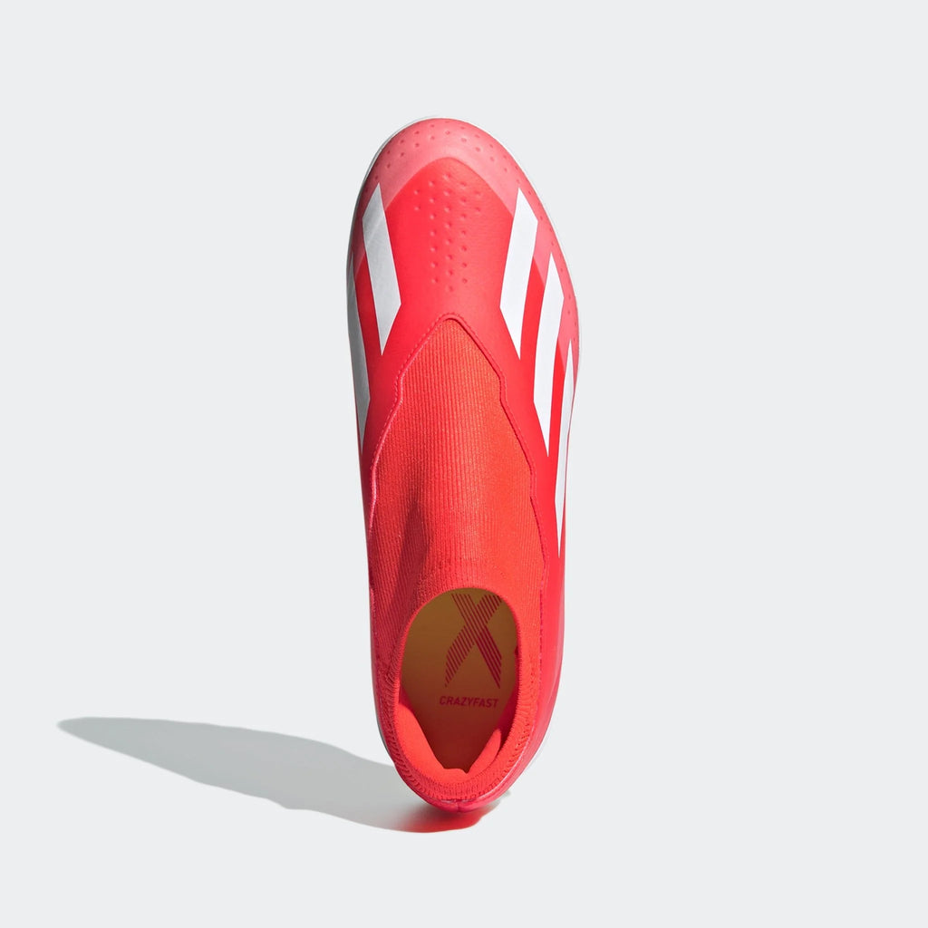 adidas X Crazyfast League Laceless TF Laceless Turf Boots Solar Red White Solar Yellow