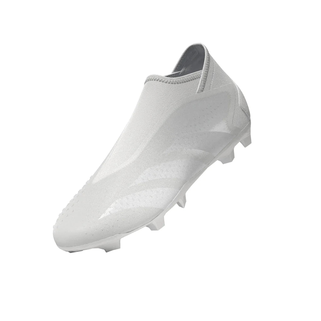 adidas Predator Accuracy3 Laceless FG Firm Ground Soccer Cleats White White