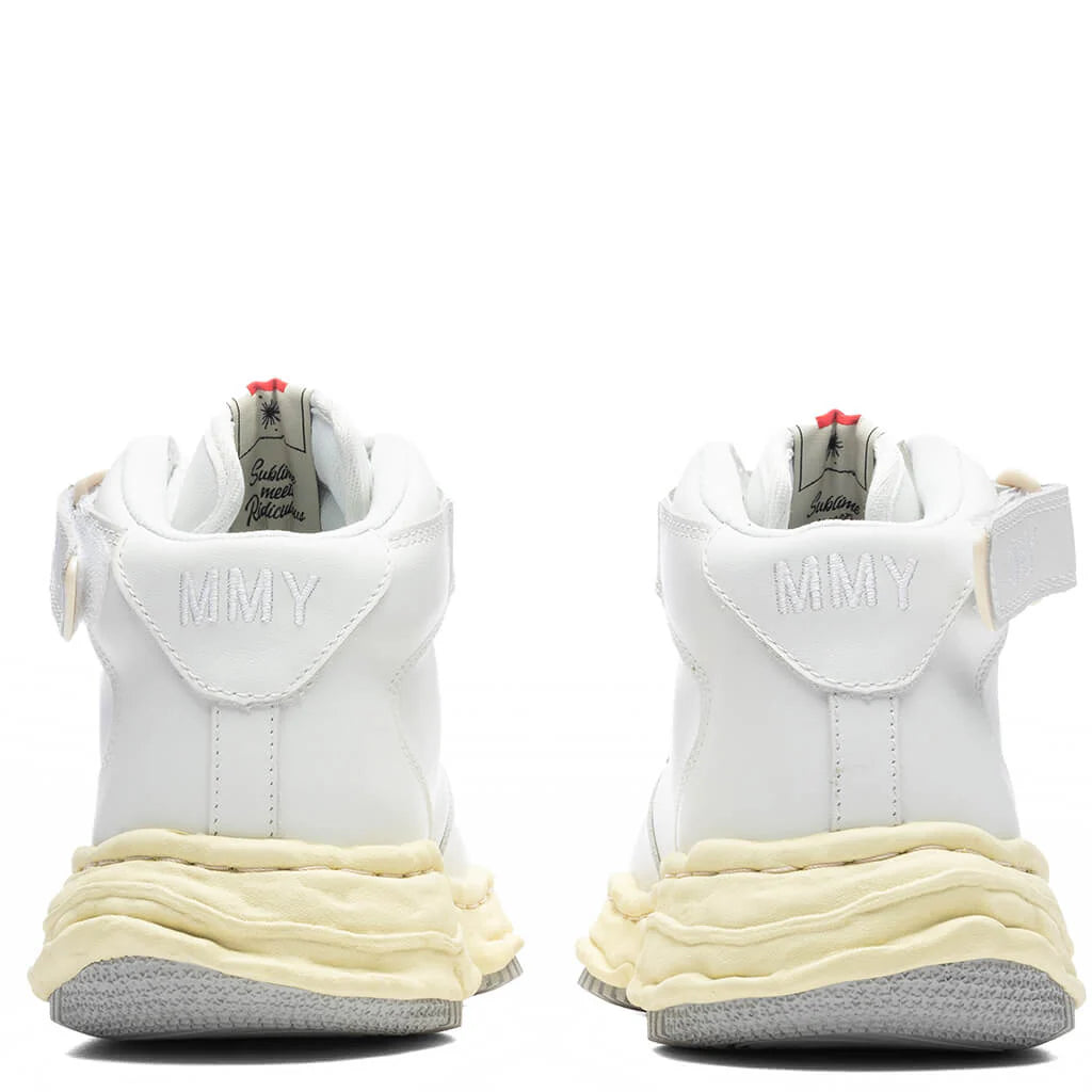 Wayne Vintage Color Sole Leather High White