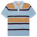 Mindo Knit Polo Light Blue