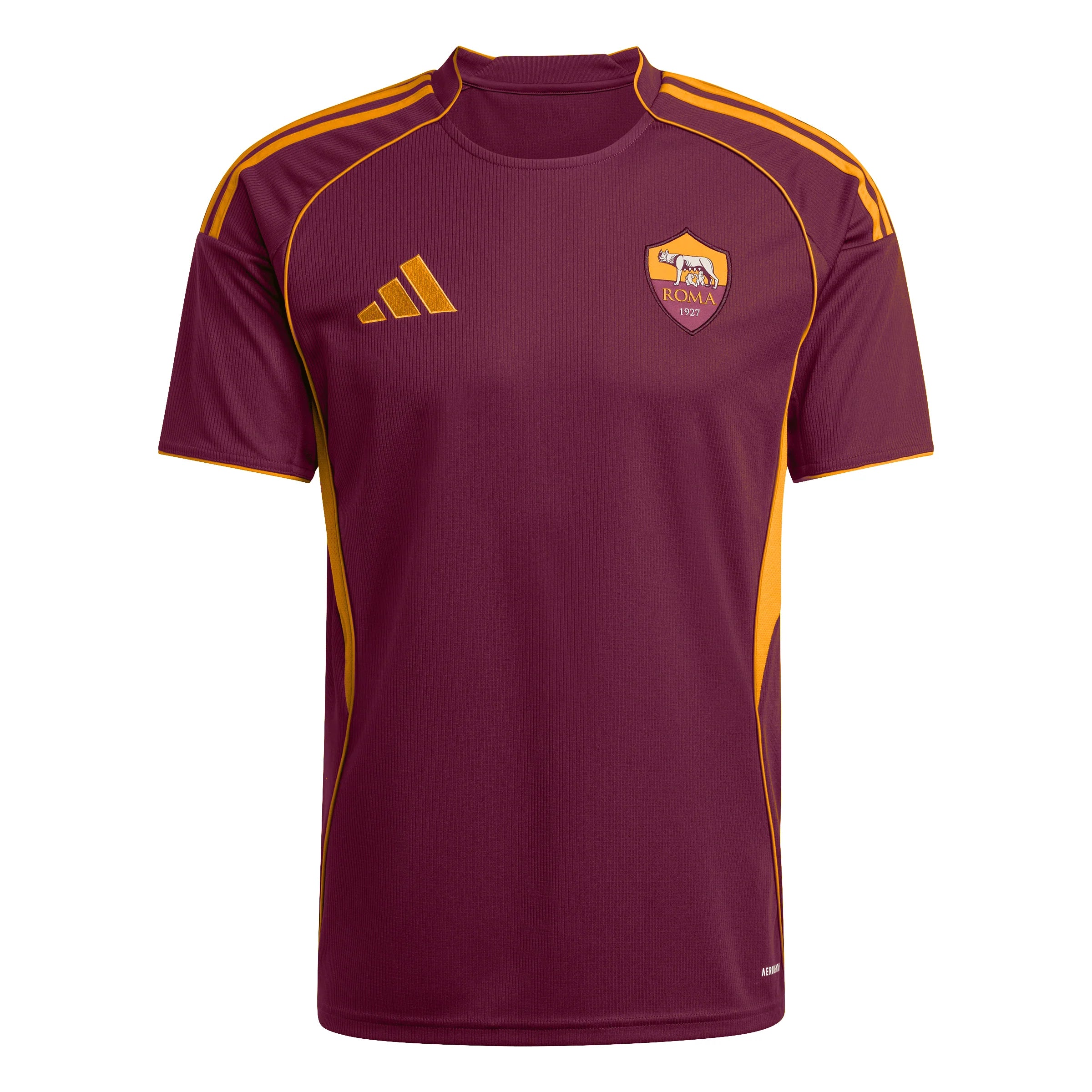 adidas Mens AS Roma Home Soccer Jersey 25 26