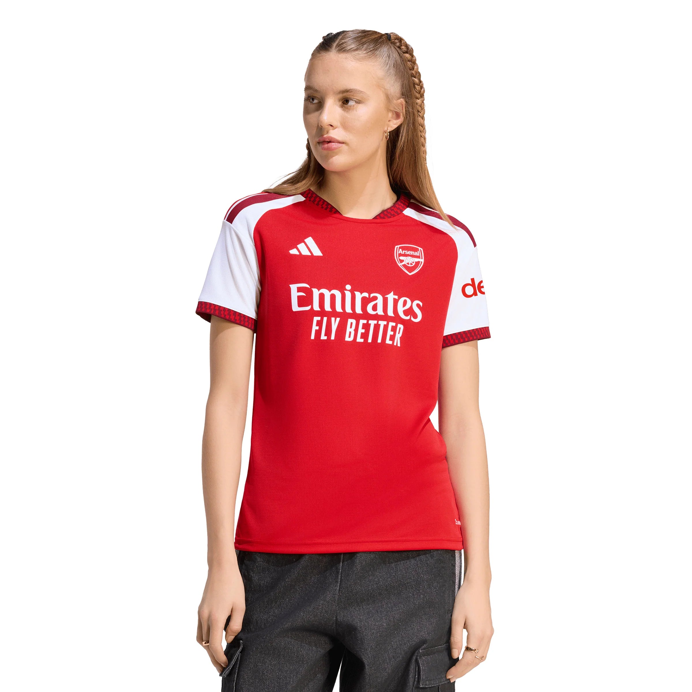 adidas Arsenal FC Home Womens Soccer Jersey 26 27 Red White