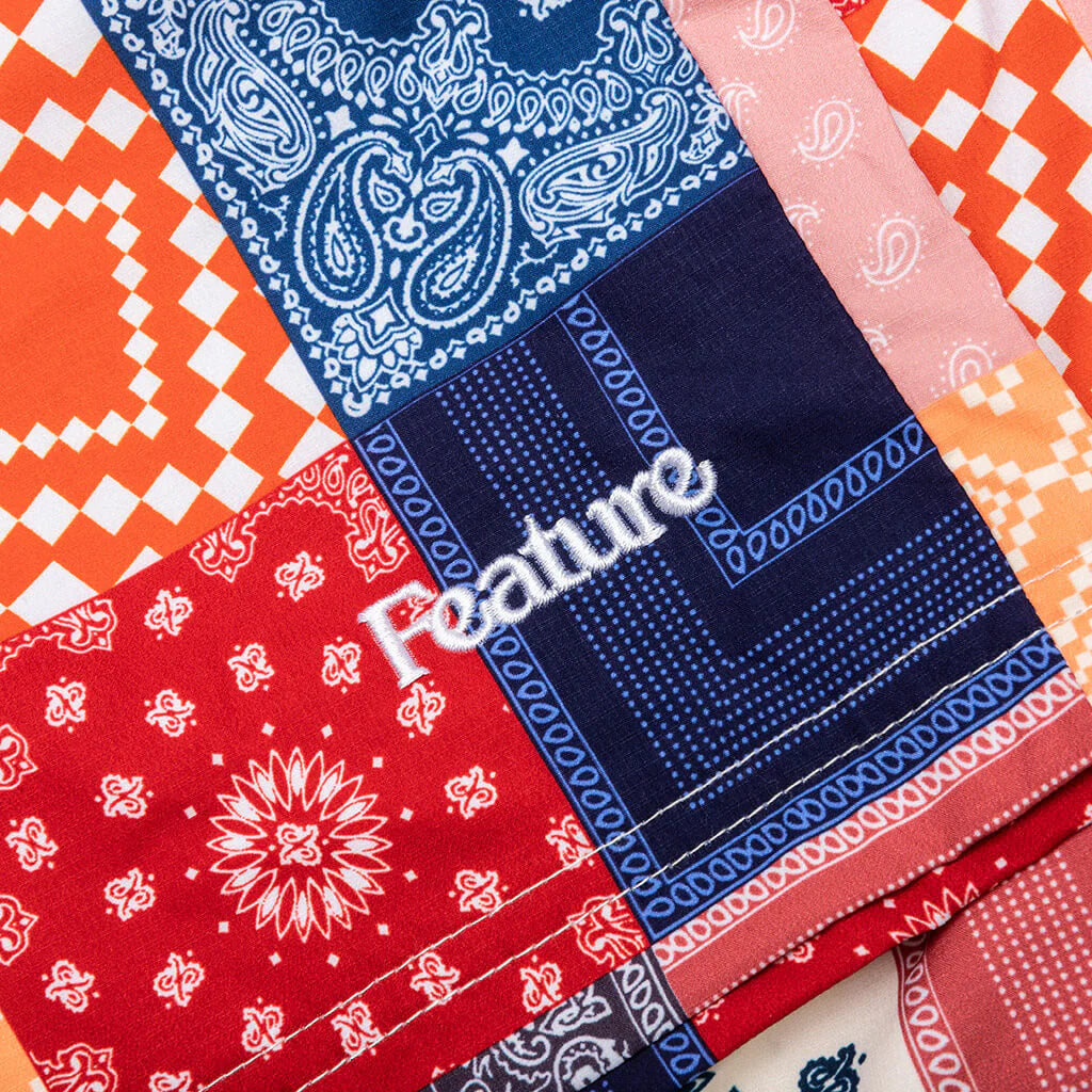 Paisley Cabana Short Ember