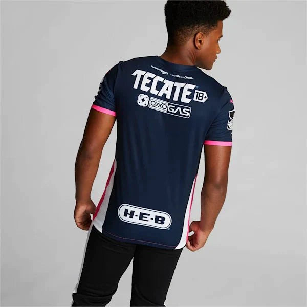 PUMA Monterrey Jersey 21 Breast Cancer Awareness Navy Pink