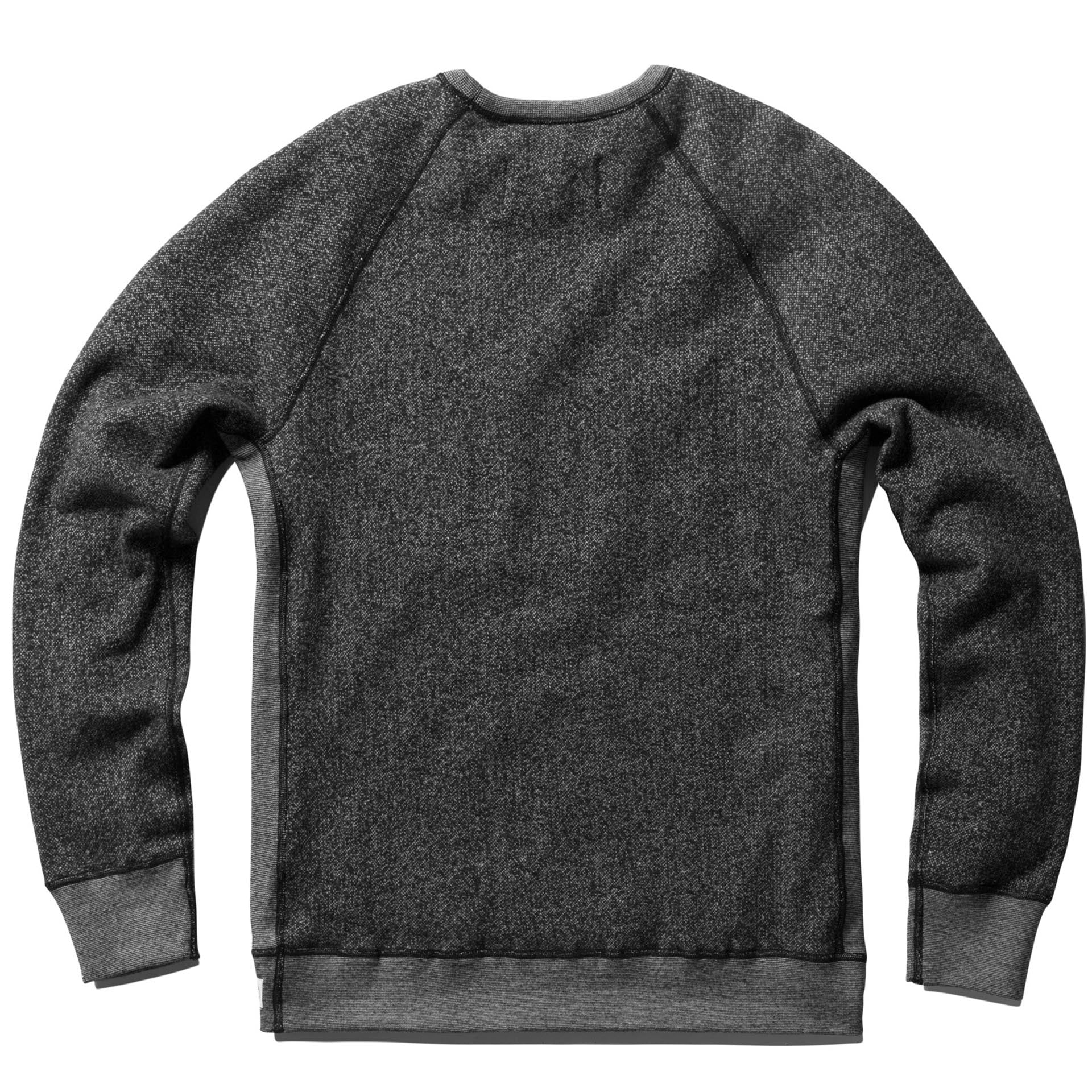 Reigning Champ Tiger Terry Long Sleeve Crew Sweater Mens Black