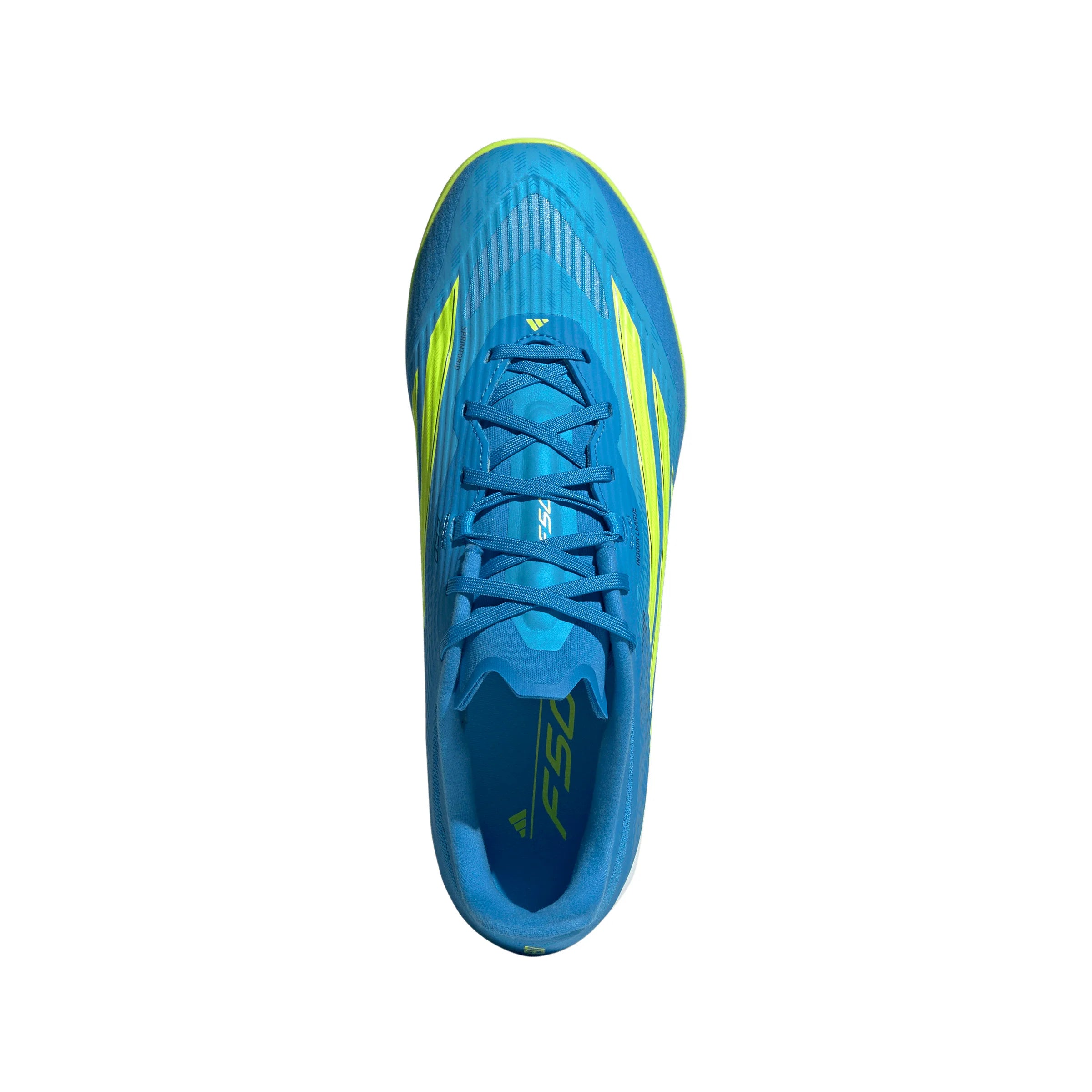 adidas F50 League IN Indoor Mens Soccer Shoes Blue Yellow Aqua