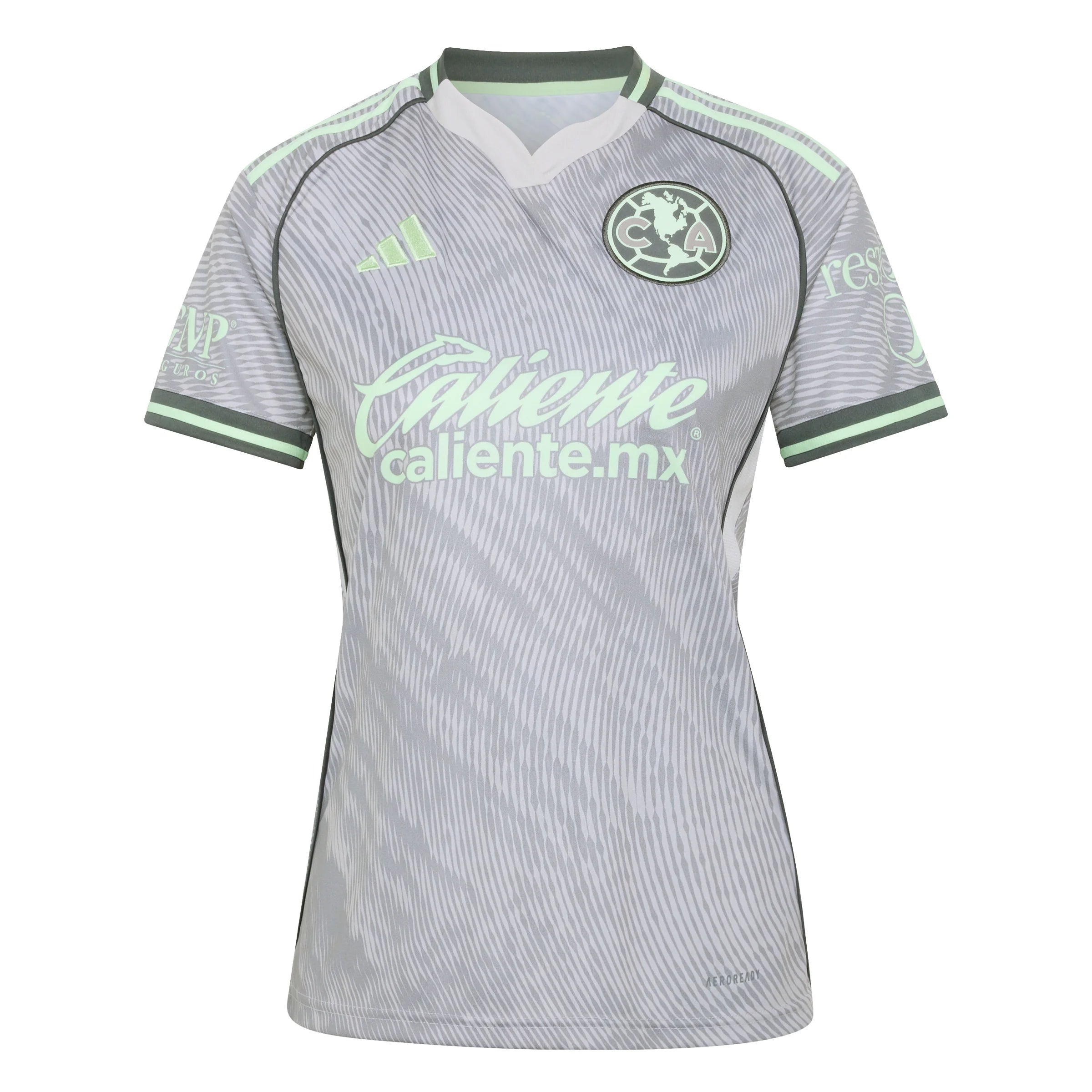 adidas Club America Third Womens Soccer Jersey 25 26 Grey