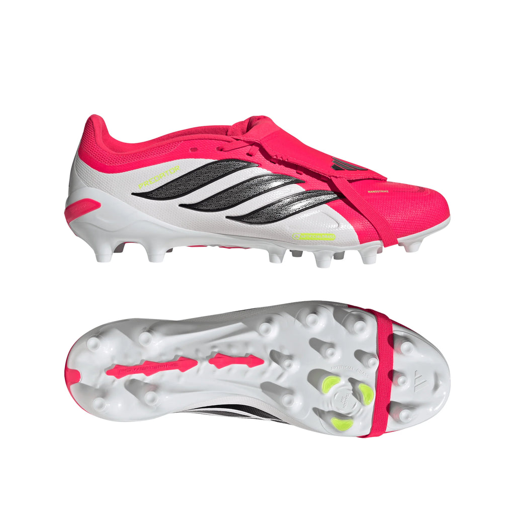 adidas Predator League Fold Over Tongue AG Artificial Ground Mens Soccer Cleats Red Black White