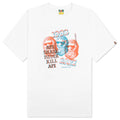 Pigment Three Ape Head Tee White