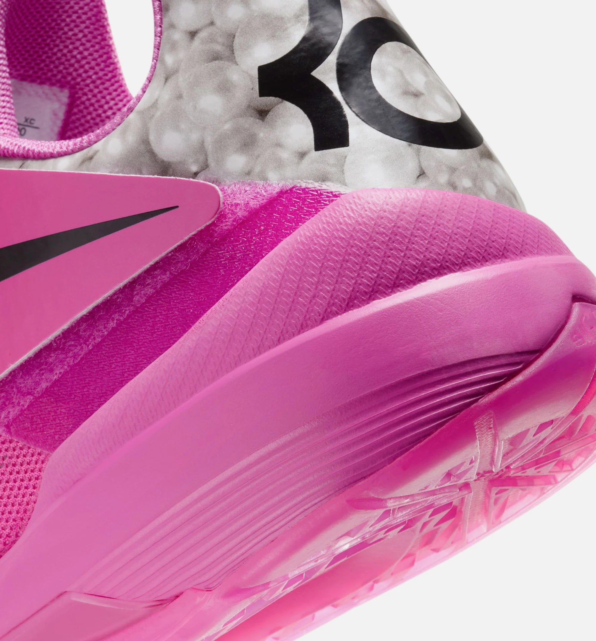 KD IV Aunt Pearl Mens Lifestyle Shoe Pinkfire 2 Black Metallic Silver