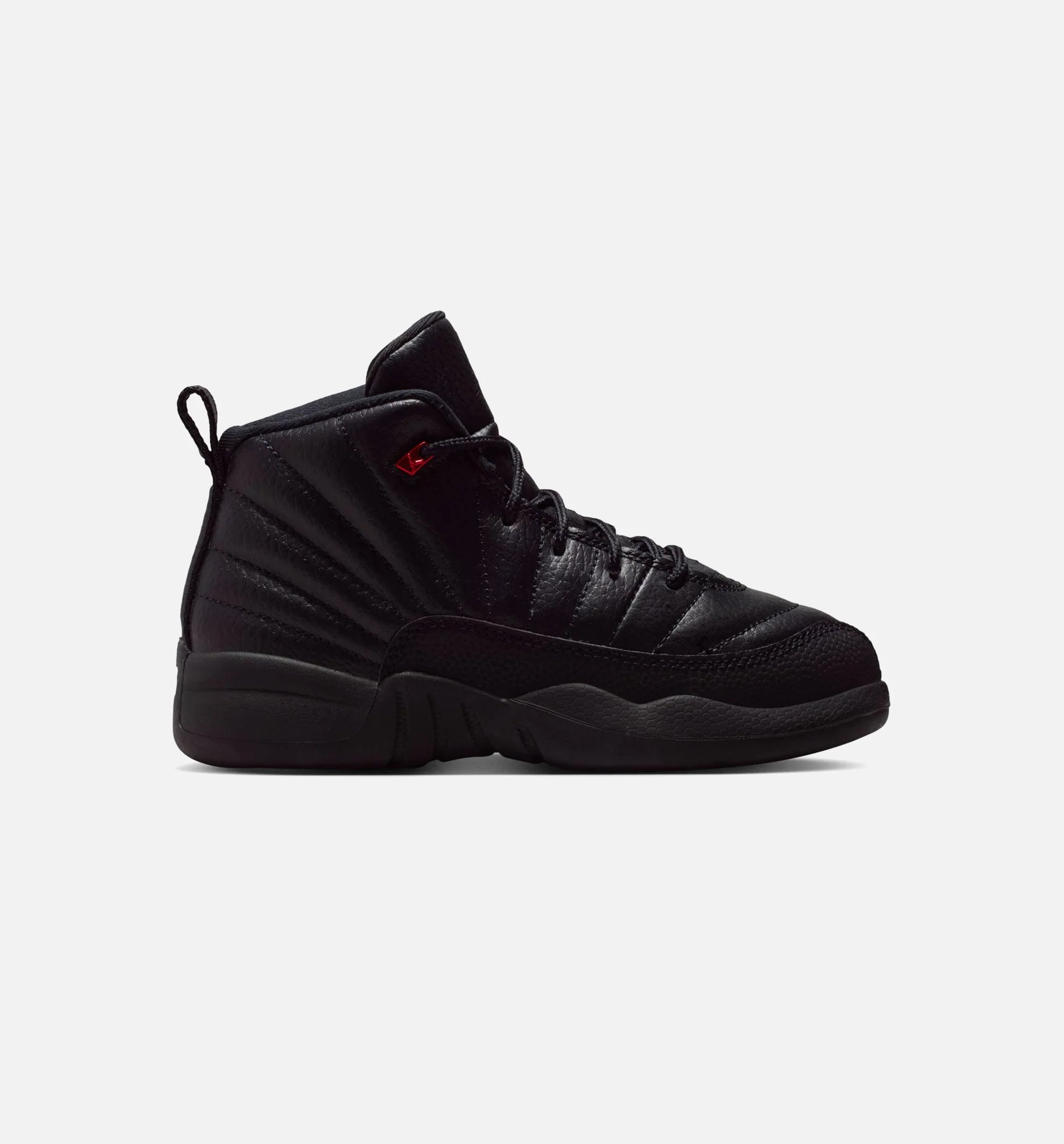Air Jordan 12 Retro Bloodline Preschool Lifestyle Shoe Black Varsity Red Free Shipping
