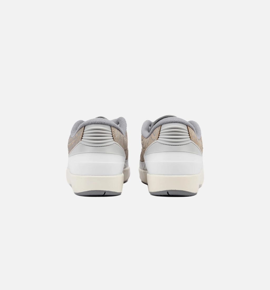 Air Jordan 2 Retro Python Mens Lifestyle Shoe White Cement Grey Sanddrift Neutral Grey Sail