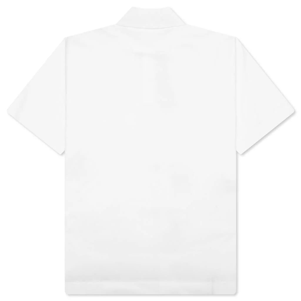 Polo in Cotton With 4G Detail White
