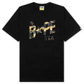 1st Camo Bape STA Tee Black Yellow