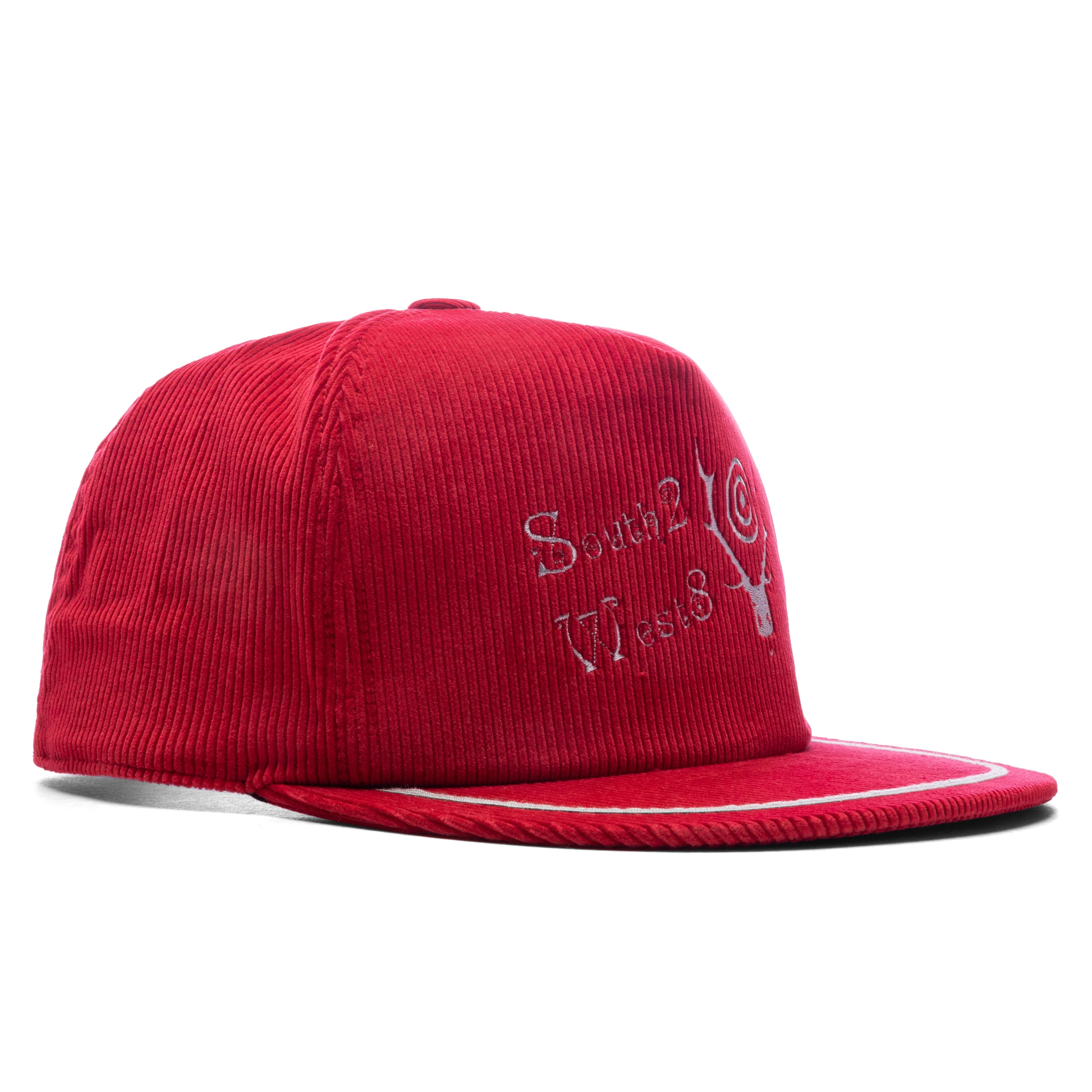 Corduroy Trucker Cap Red