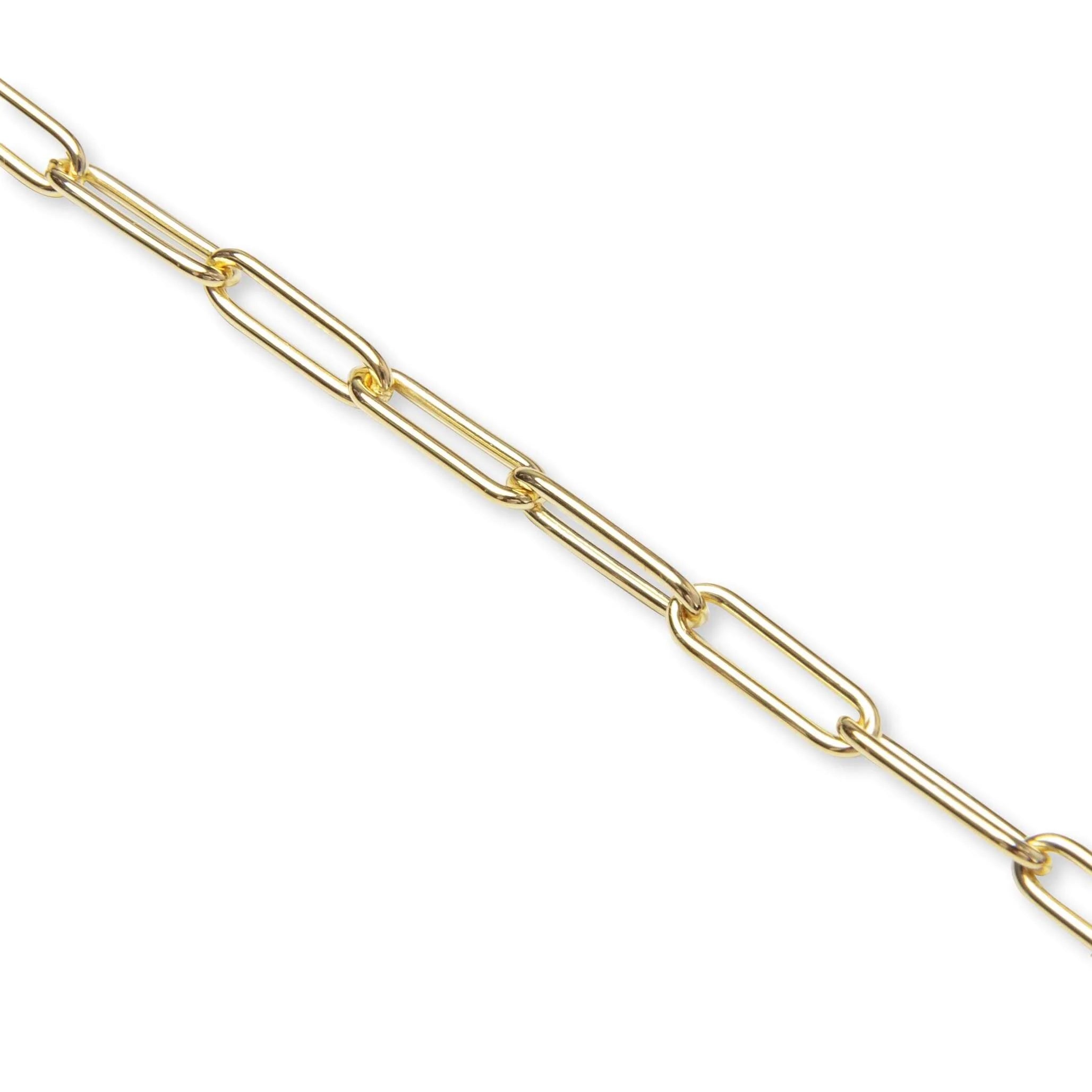 Box Chain Gold S925 Sterling Silver with 18K Gold Plating
