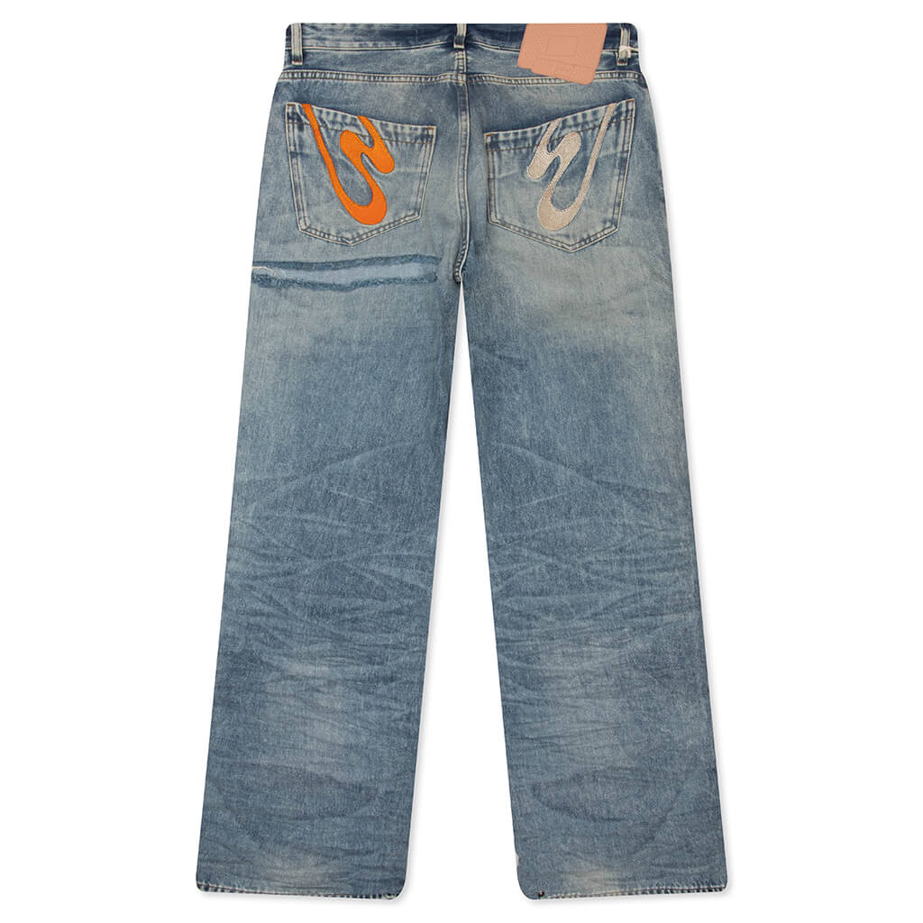 Rich Kid Trousers Blue Wash