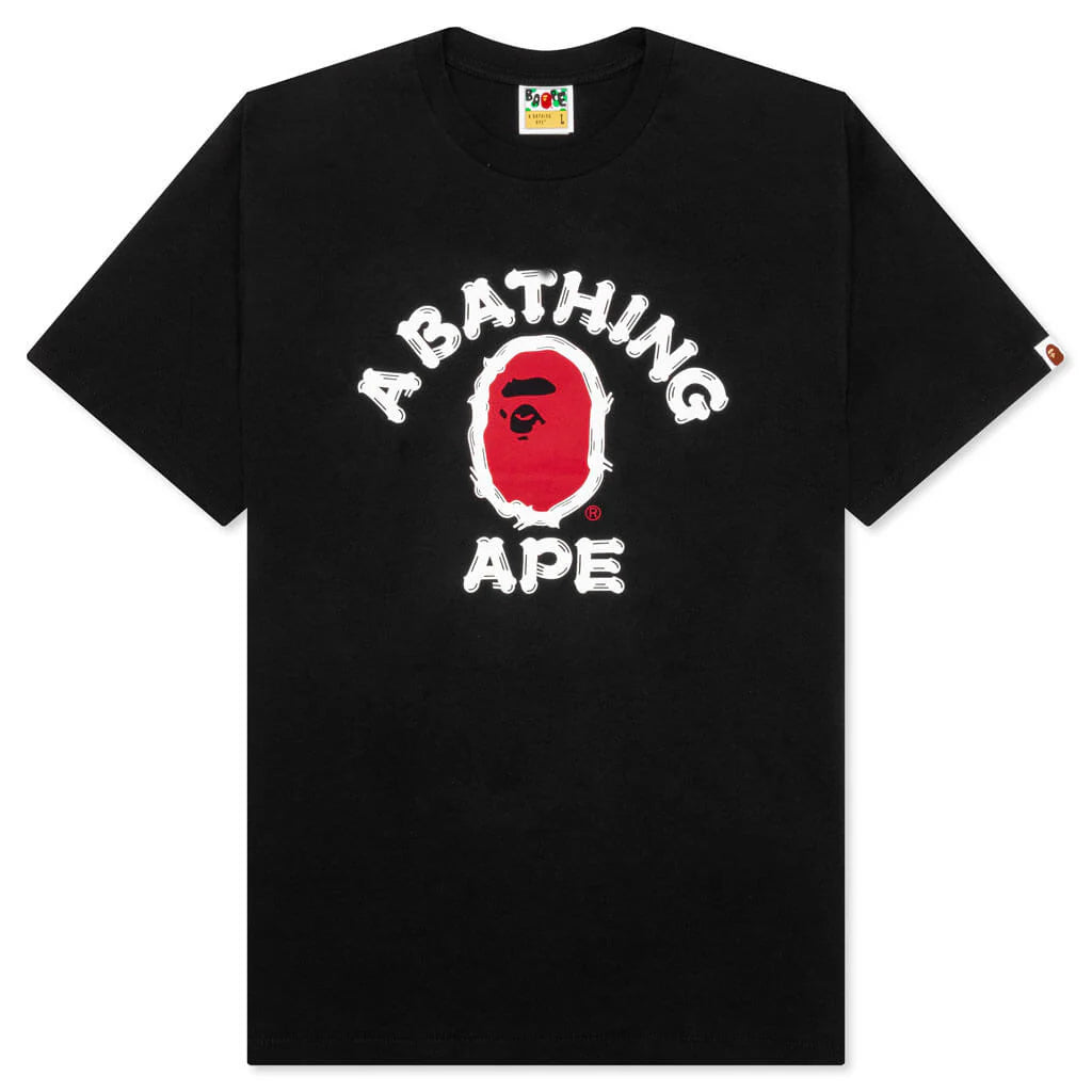 Brush College Tee Black