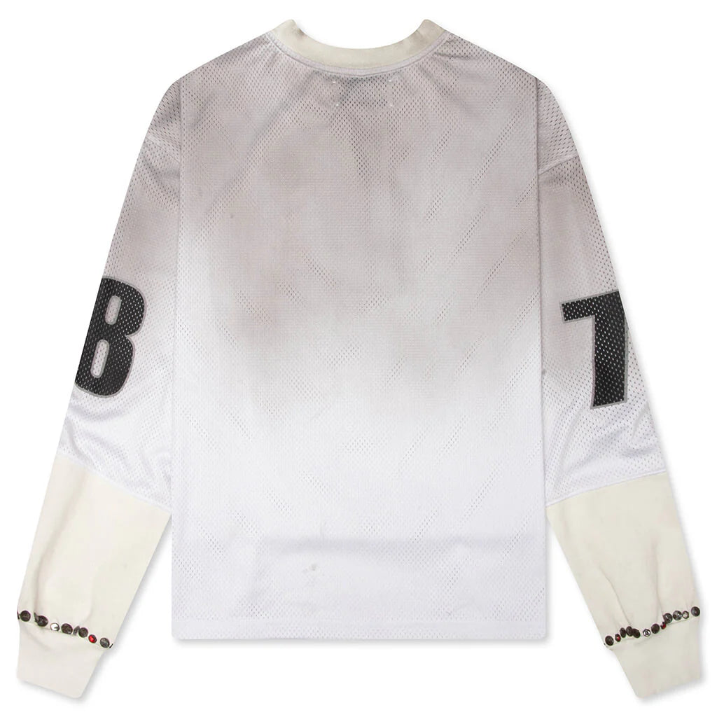 Mesh Moto Jersey White
