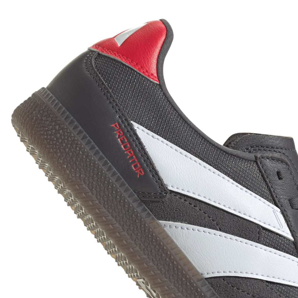 adidas Predator Freestyle Indoor Soccer Shoes Grey Strata White Lucid Red