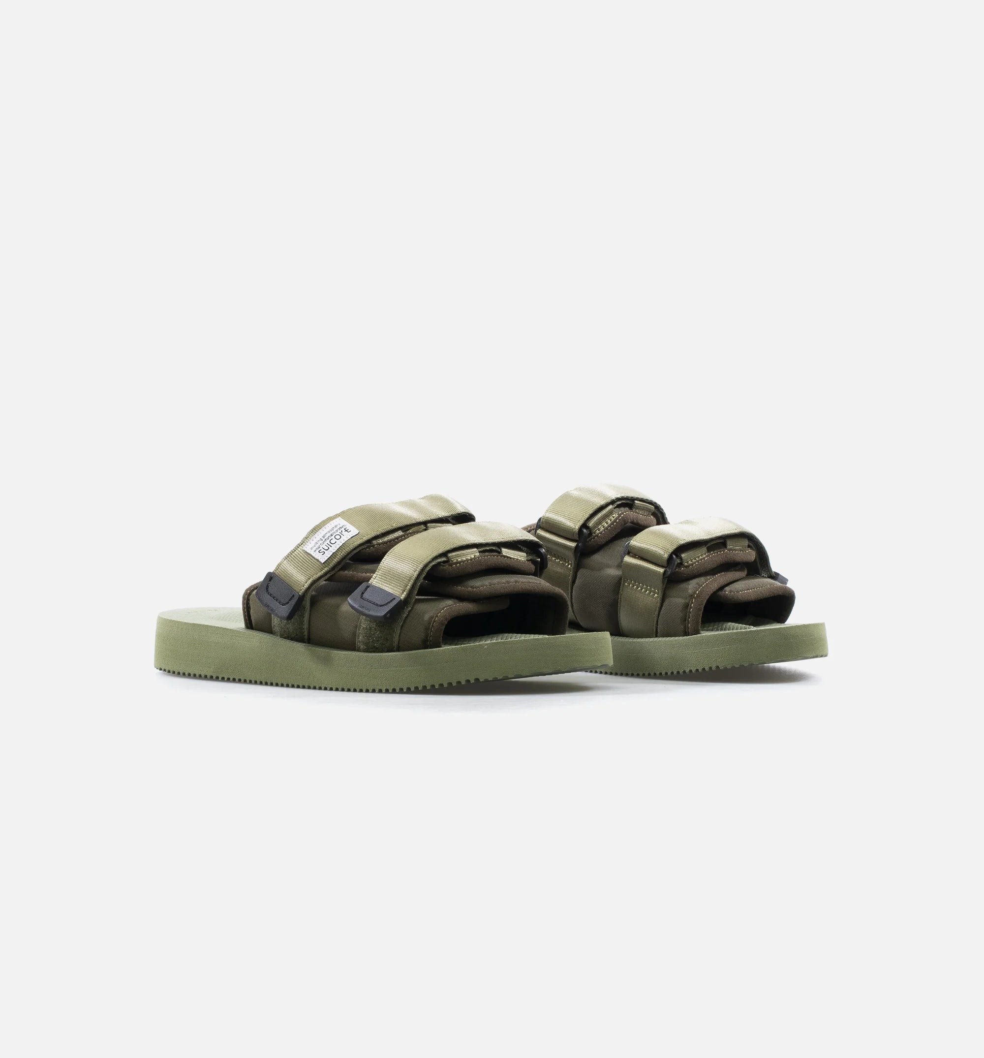 Double Strap Moto Cab Mens Lifestyle Slide Sandal Olive