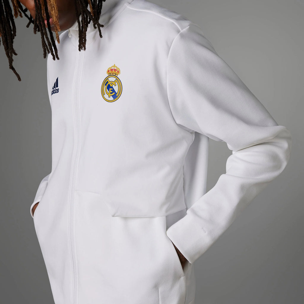 adidas Real Madrid Anthem Jacket White