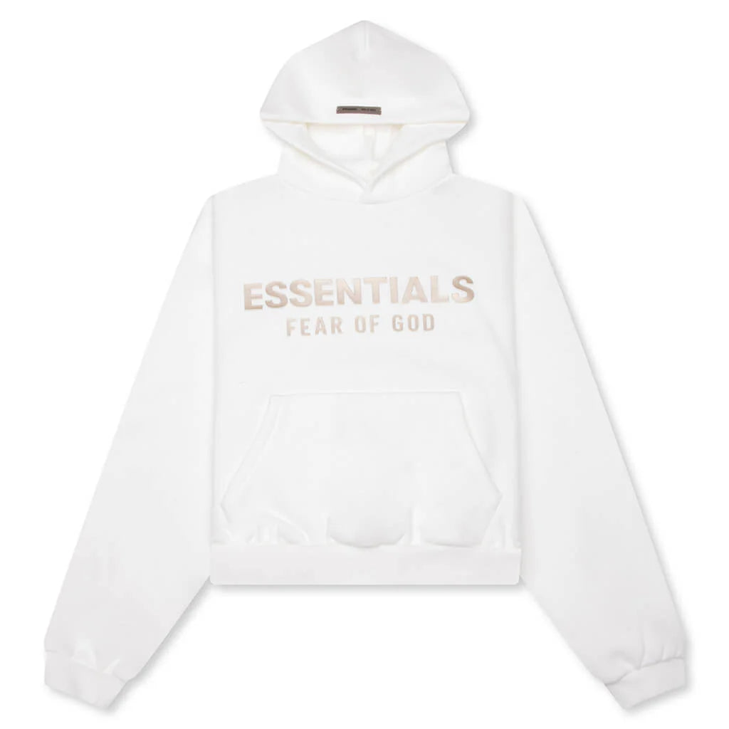 Kids Fleece Hoodie Cloud White