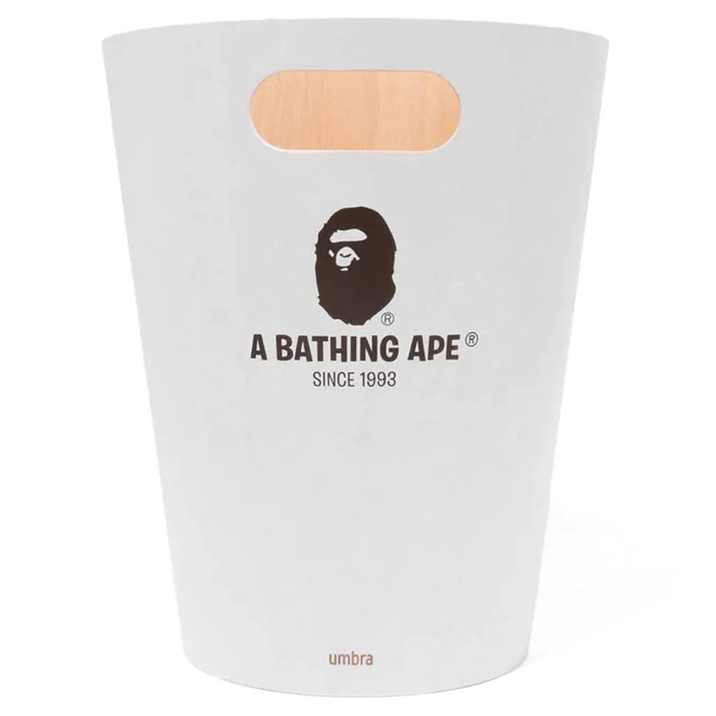 Bape x Umbra Woodrow Trash Can White