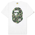 ABC Camo Big Ape Head Tee White Green