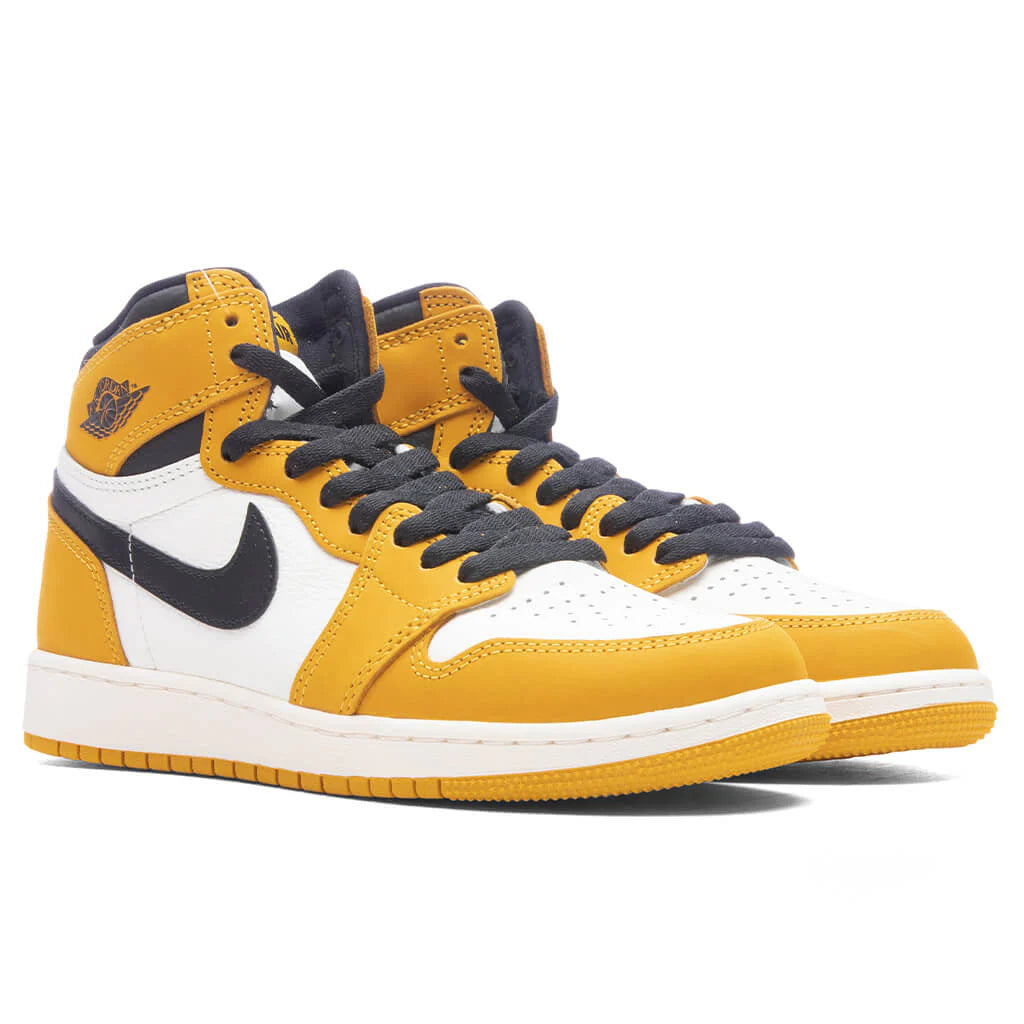 Air Jordan 1 Retro High OG GS Yellow Ochre Yellow Ochre Black Sail