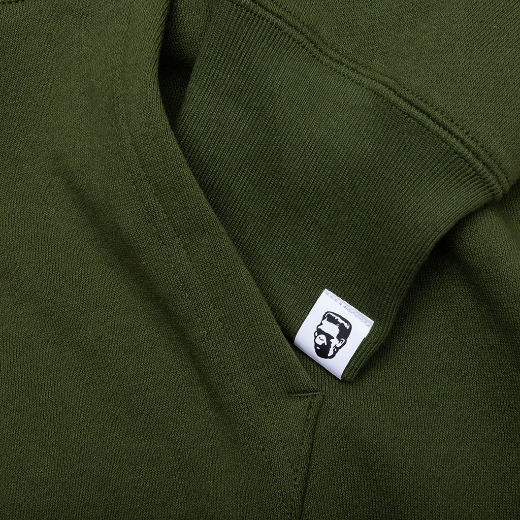 1st Shark Full Zip Hoodie Olive Drab