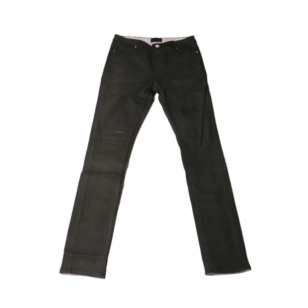 RtA Bryant Triple Cross Denim - Dusty Olive