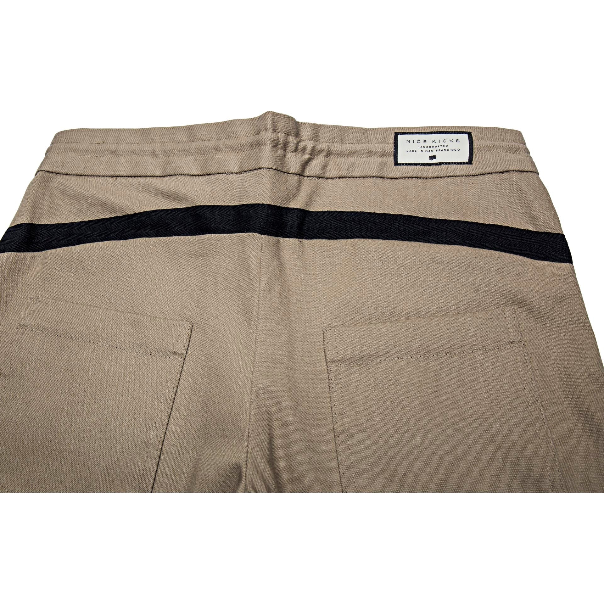Mason Slim Drawstring Pant Mens Pant Tan