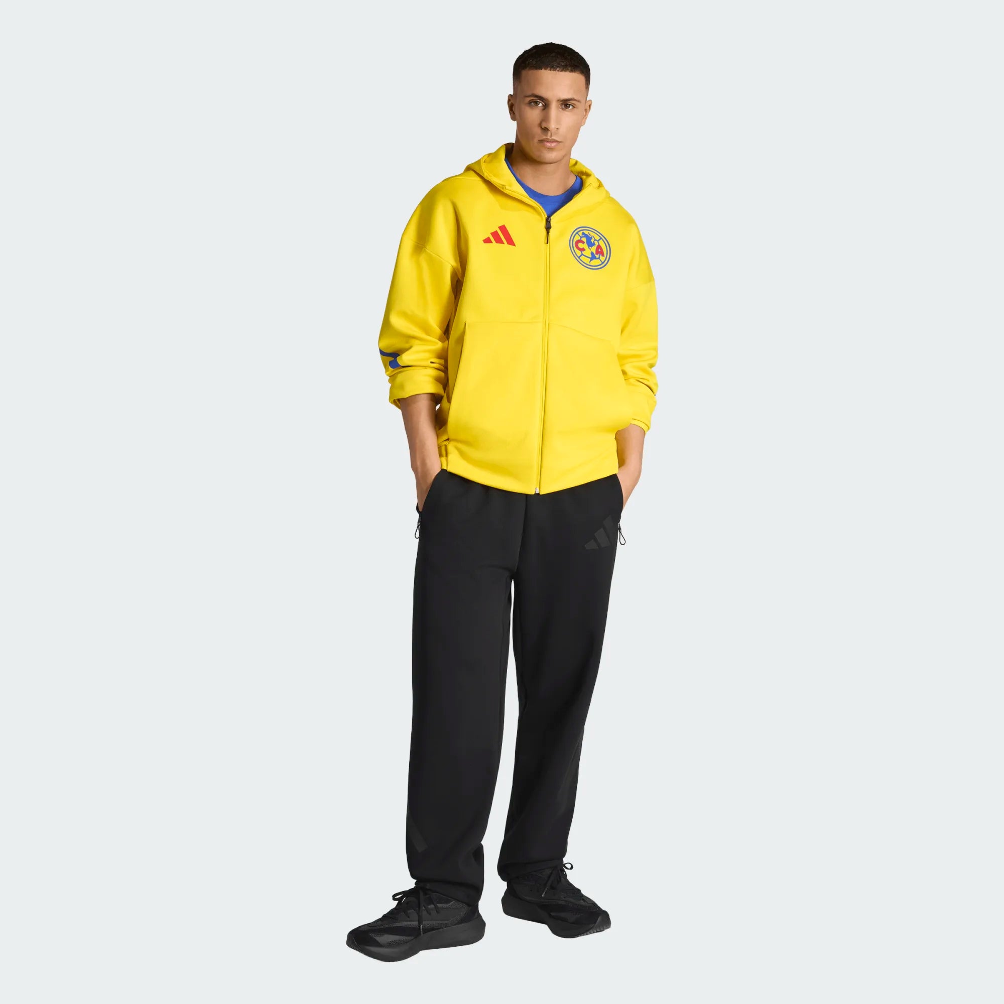 adidas Club America ZNE Anthem Soccer Jacket Yellow