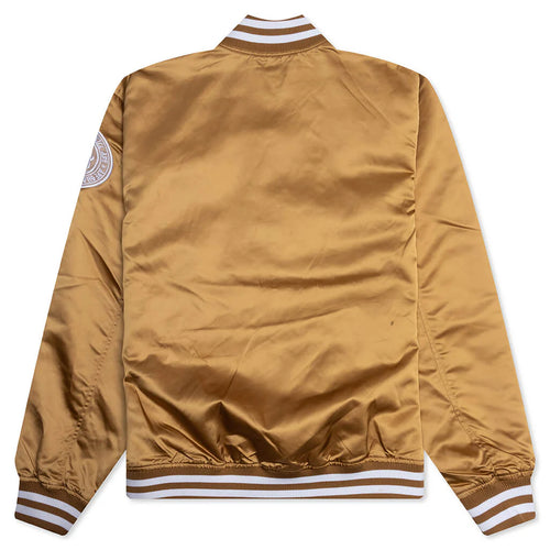 Baseball Varsity Jacket Beige