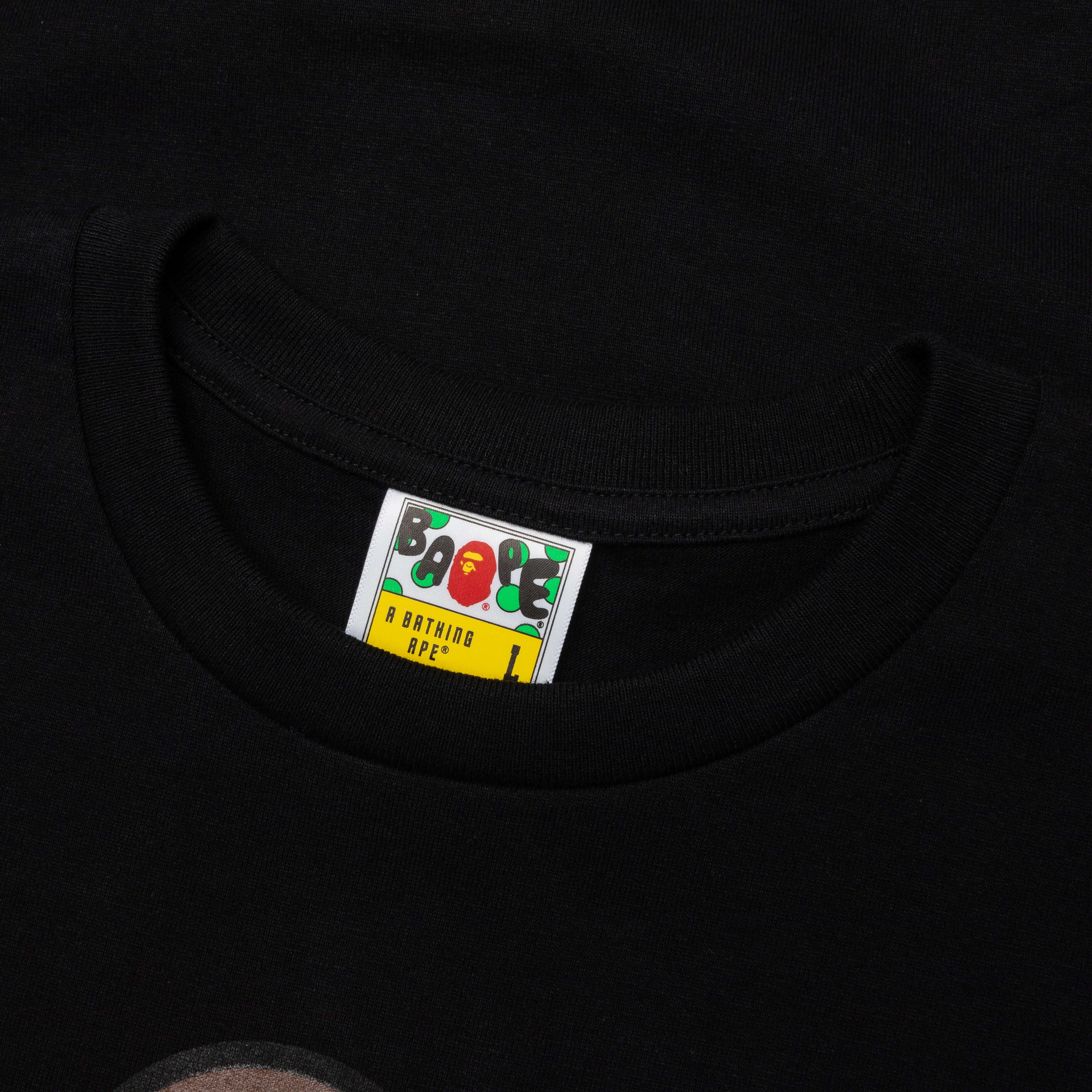 Color Camo Milo on Big Ape Tee Black Purple
