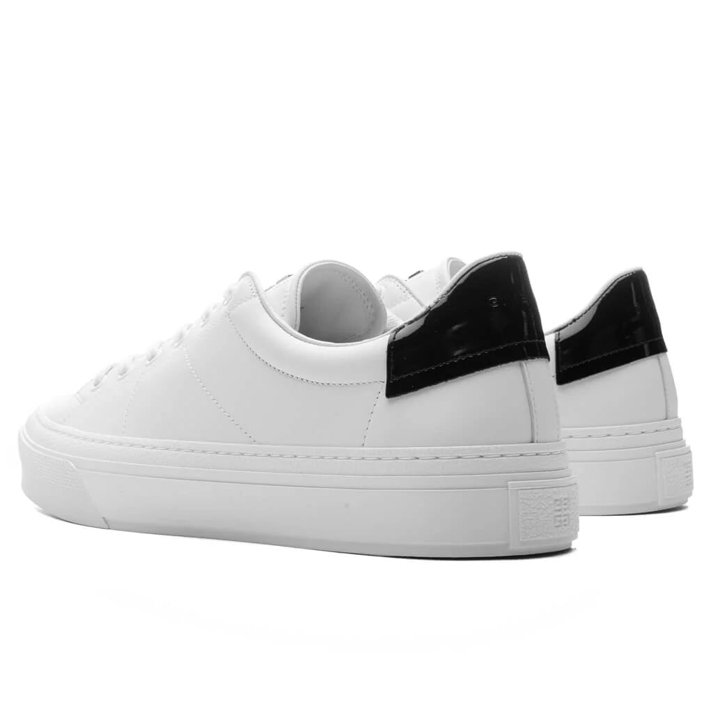 City Sport Sneakers in Leather White Black