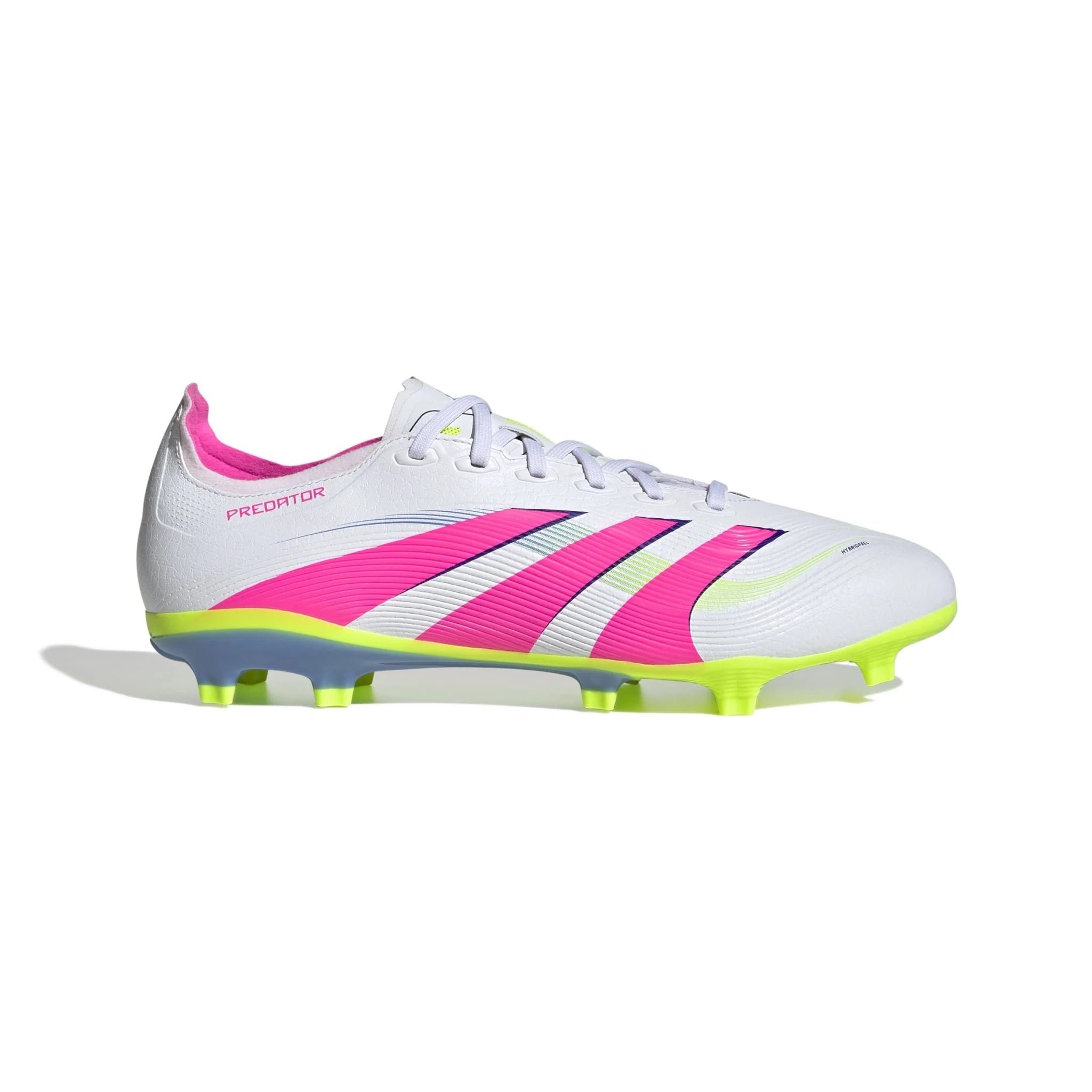 adidas Predator League Firm Multi Ground Soccer Cleats White Pink Lemon