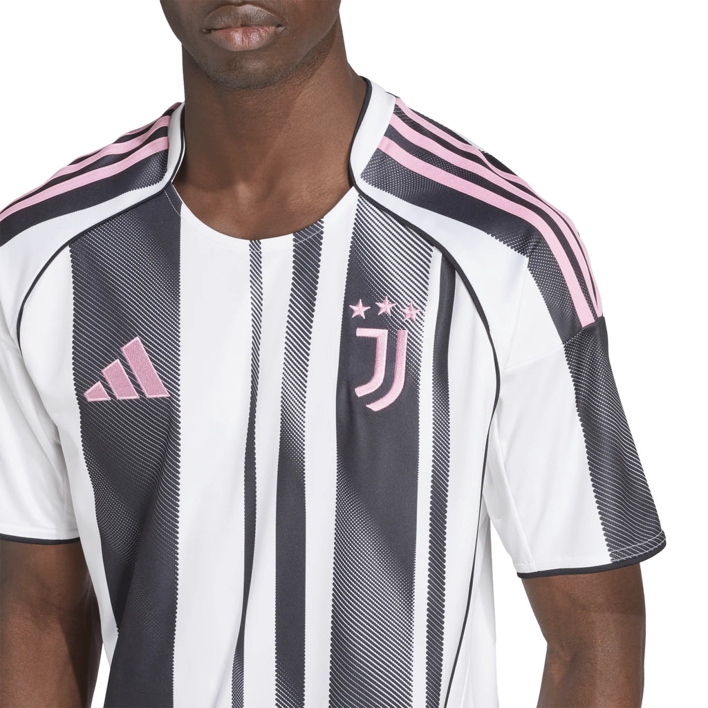 adidas Mens Juventus Home Jersey 25 26 White Black