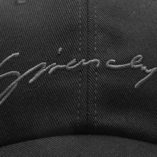 Embroidered Cap Black