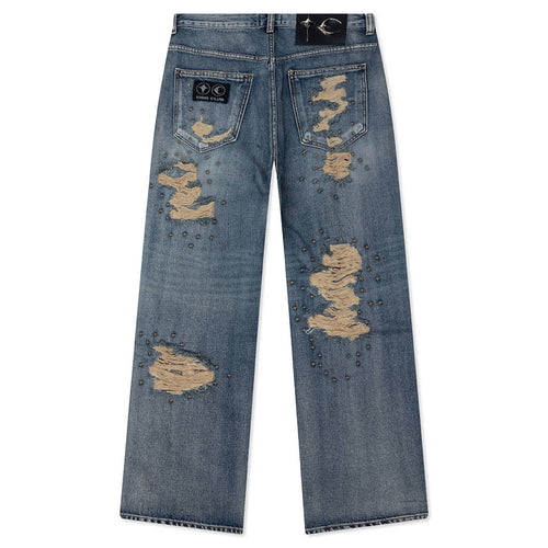 Vintage Double Knee Pants Blue