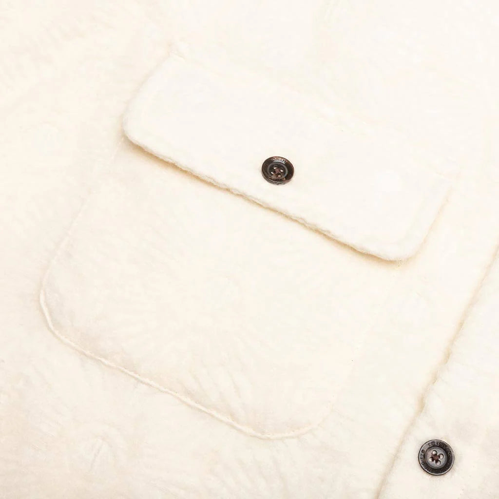 Floral Cover Shirt Cream