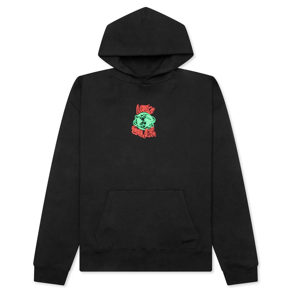 Globe Hoodie Black