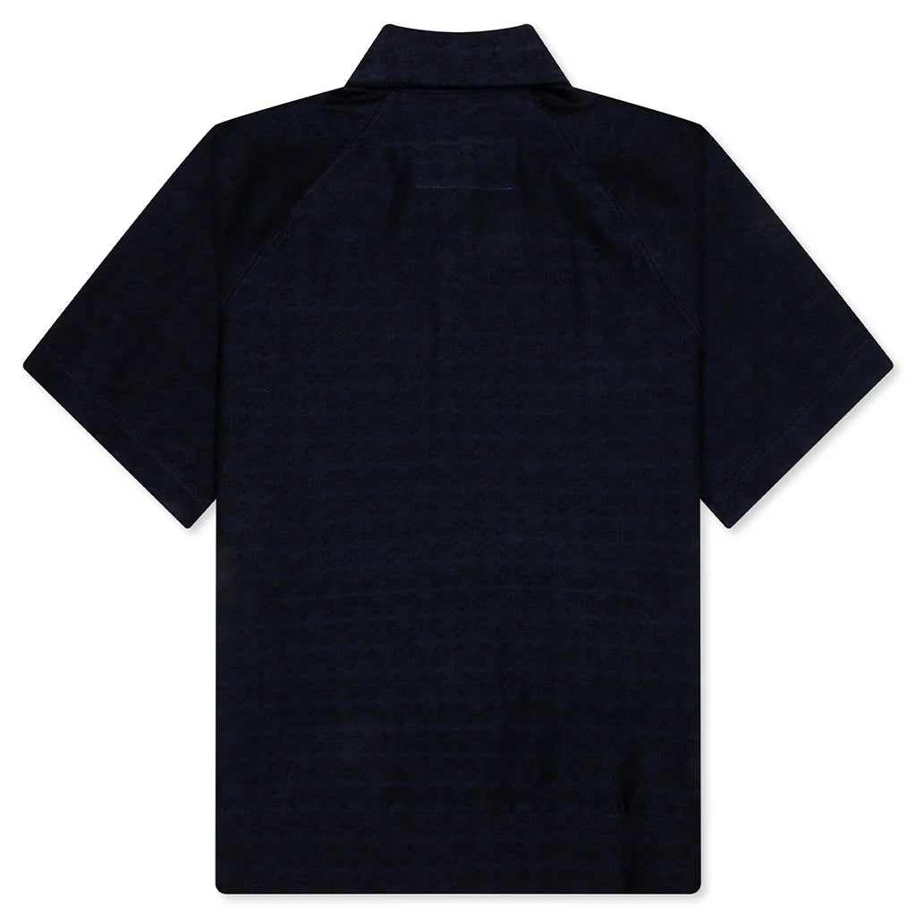 Monogram 72 Jacquard Polo Black Navy