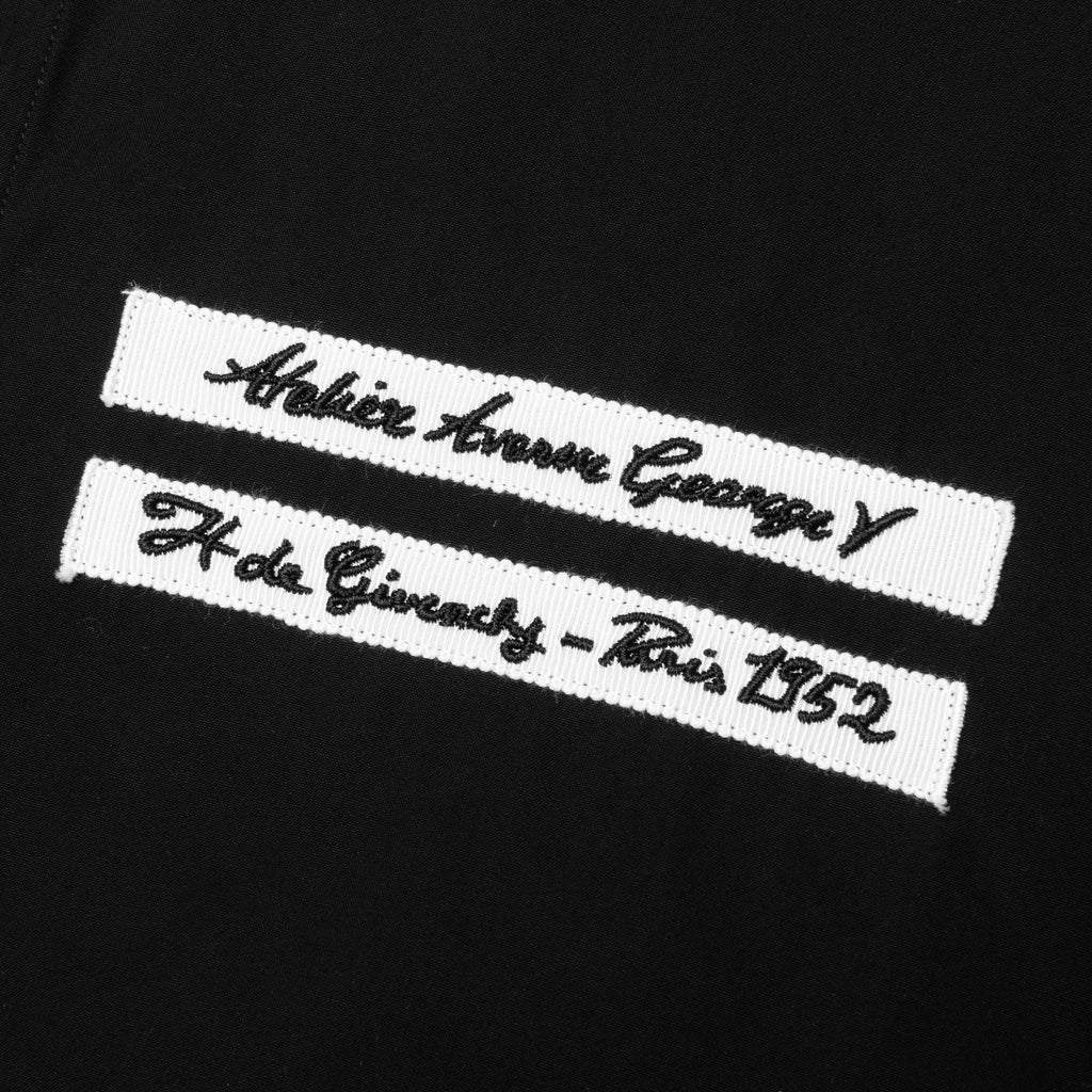 Gros Grain in Poplin Shirt Black