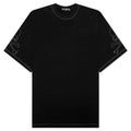 Oversized Ballchain Tee Black Silver