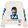 Speak Dangerously L S Tee Vintage White
