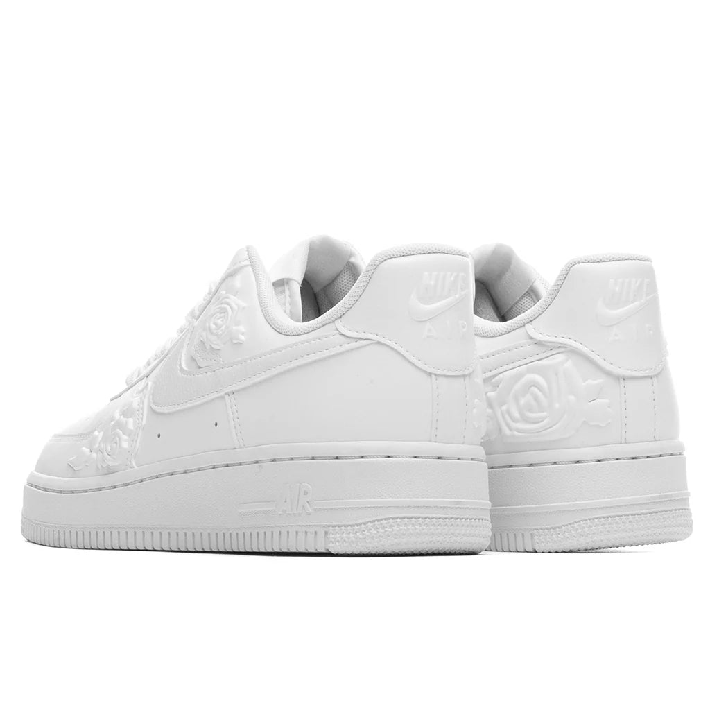 Womens Air Force 1 07 White Roses Triple White